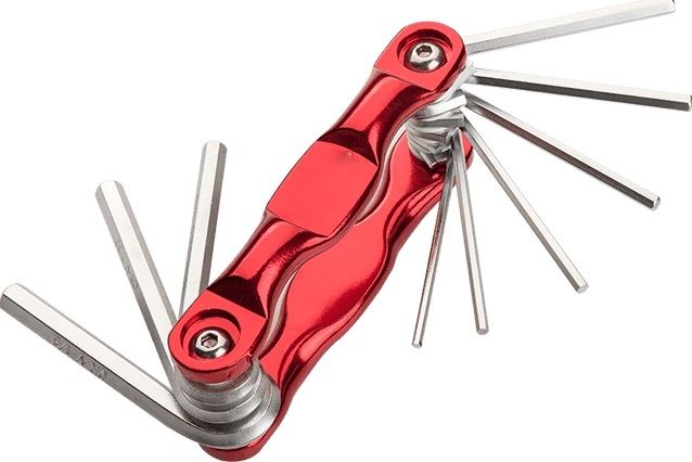 9pcs Aluminium Folding Hex Key Set