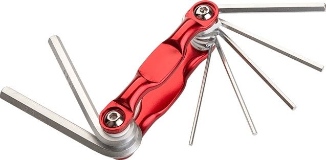7pcs Aluminium Folding Hex Key Set