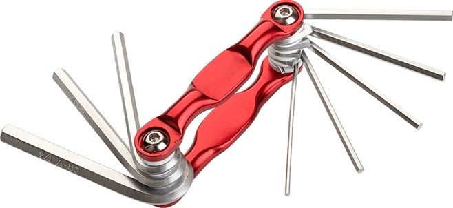 9pcs Aluminium Folding Hex Key Set