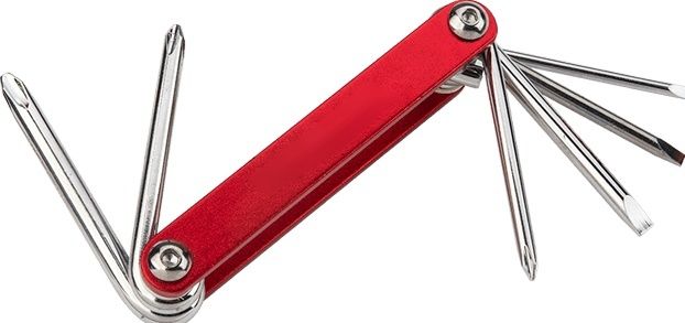 6pc Aluminium Folding Screwdriver Set