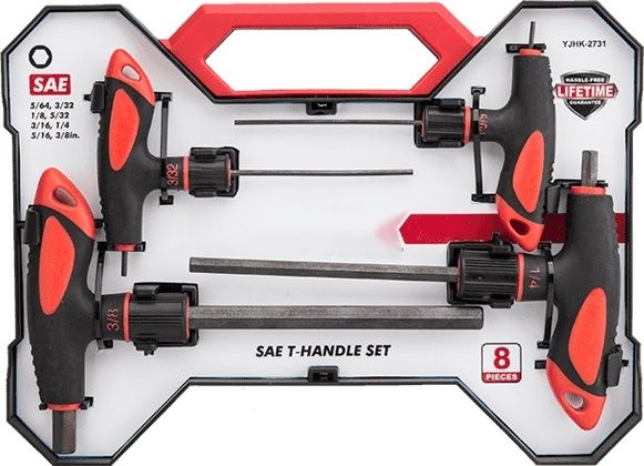 8pcs T-handle Wrench Set