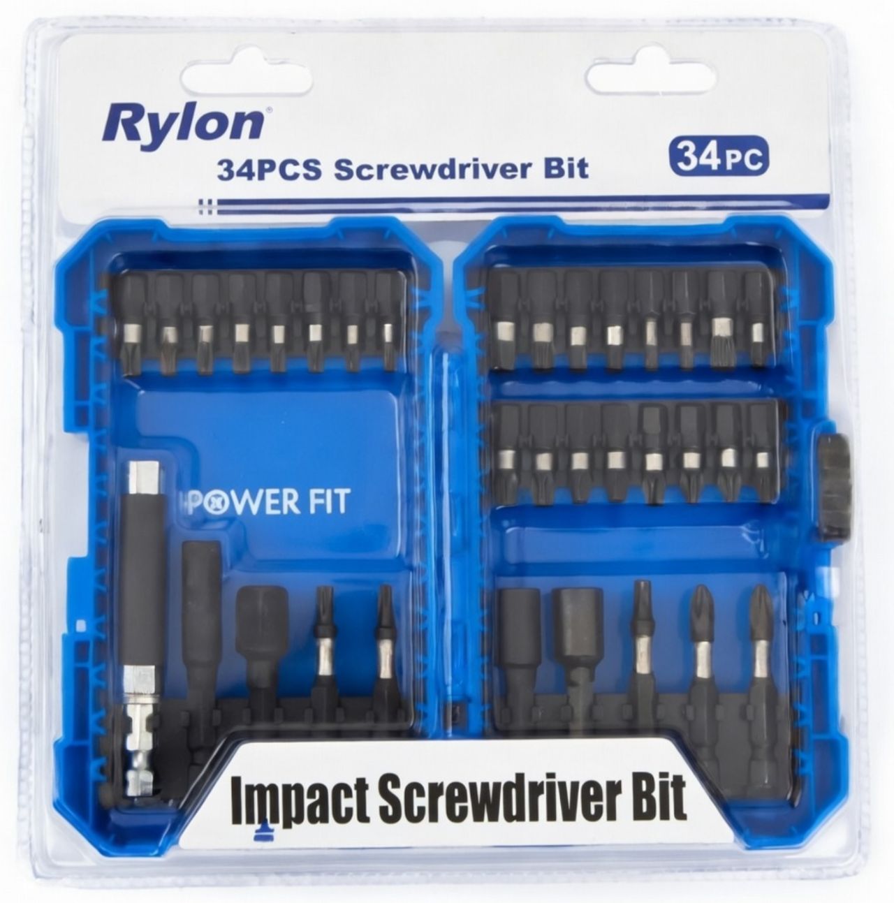 34pcs Impact Driver Bit Set