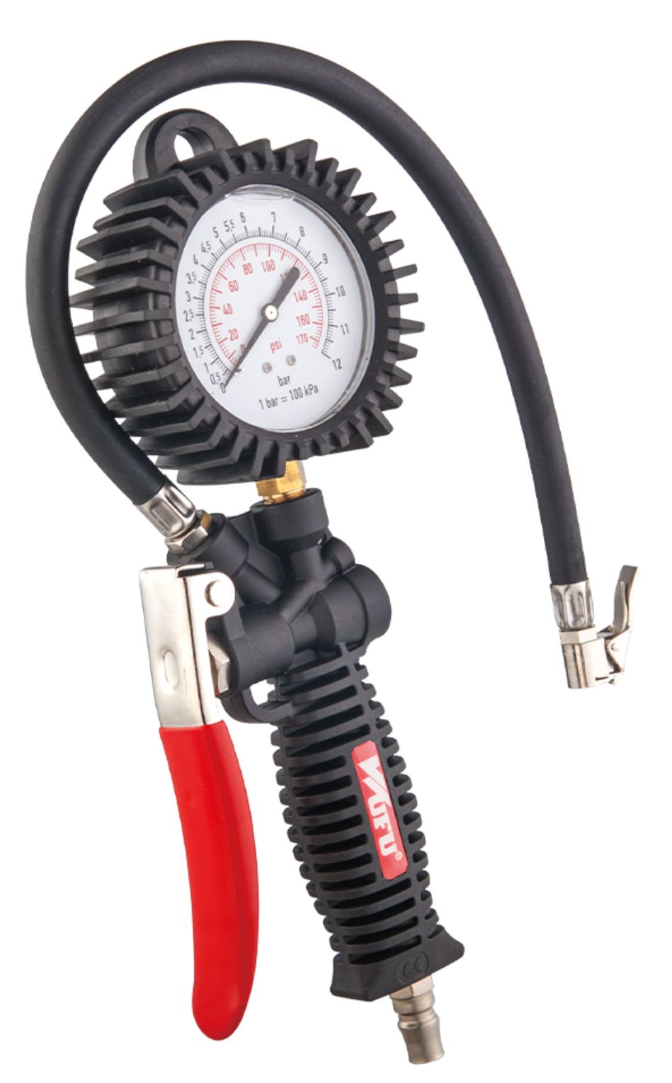 Air Pressure Gauge with Tyre Inflator Pistol 