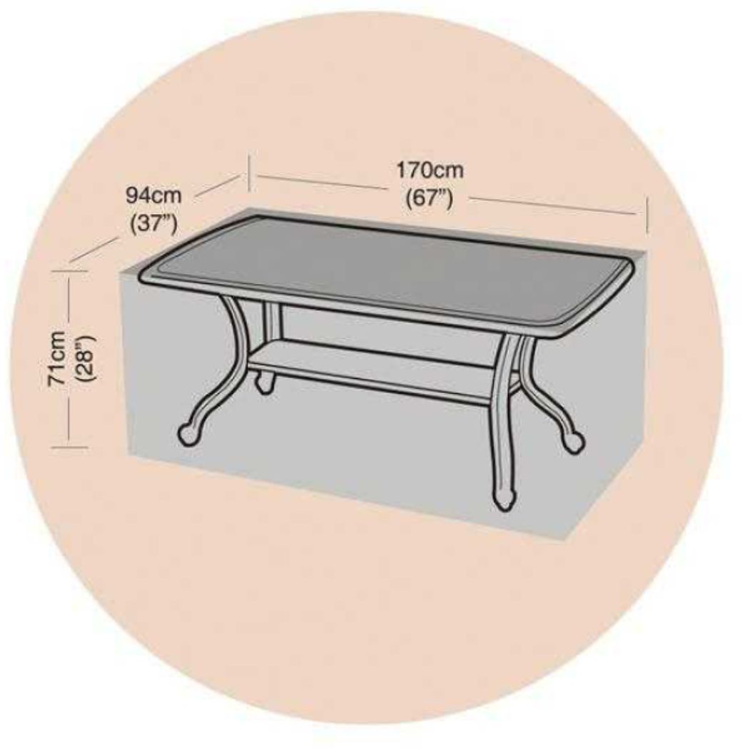 6 Seat Rect Table Cover POS