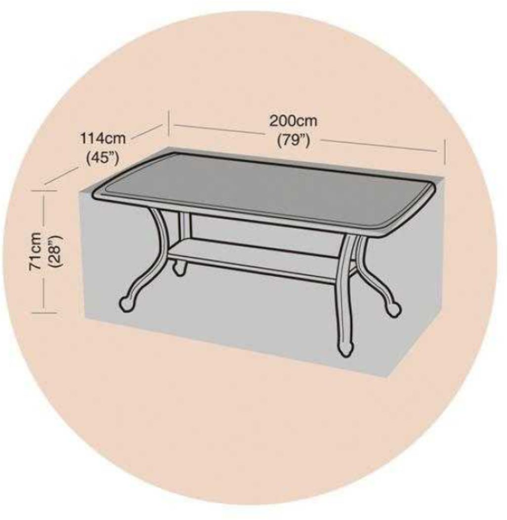 8 Seat Rect Table Cover POS