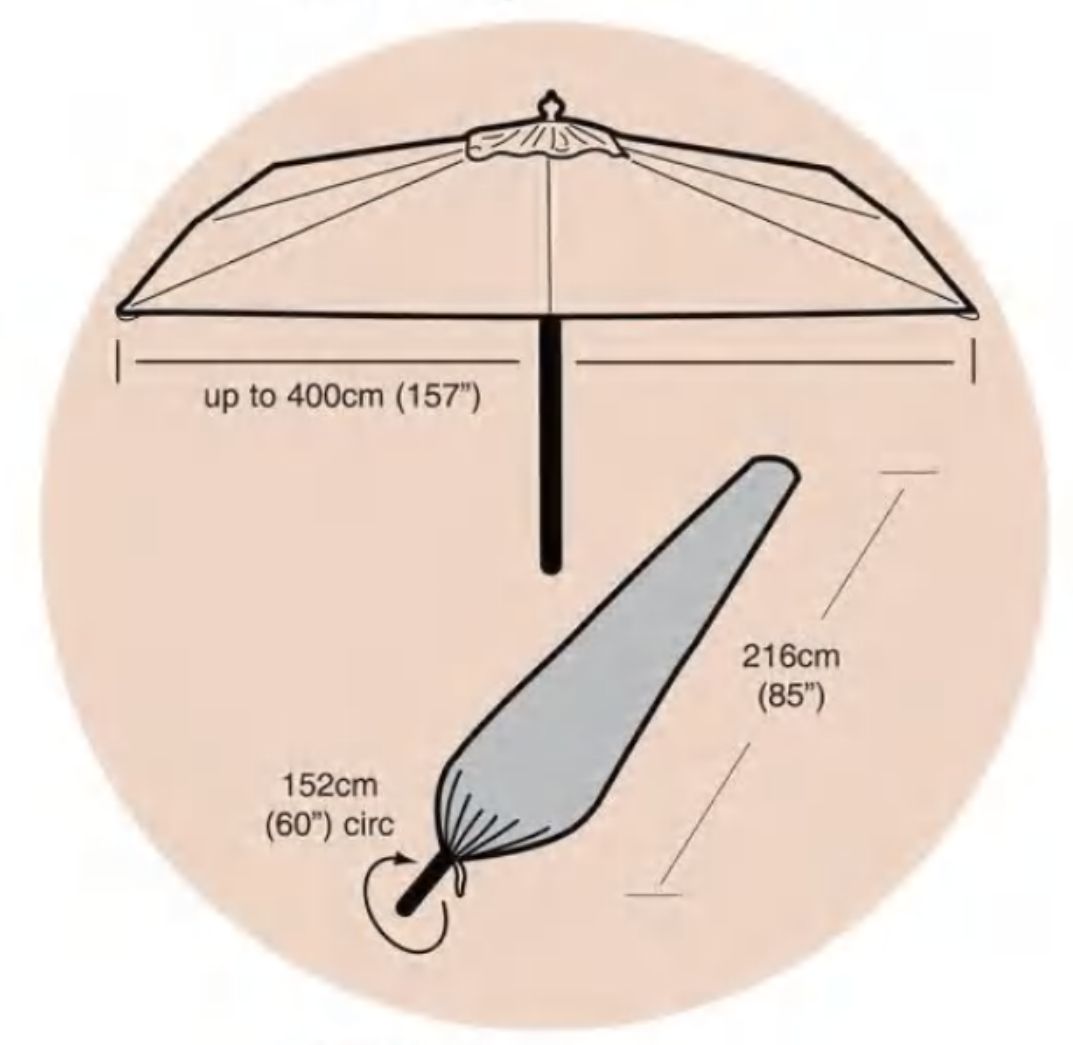 Ex Large Parasol Cover POS