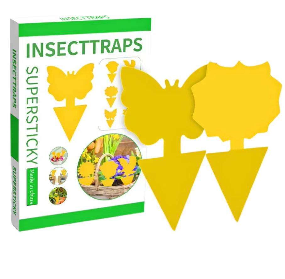 Yellow Double-sided Sticky Flying Pest Insect Trap Sticky Glue Boards