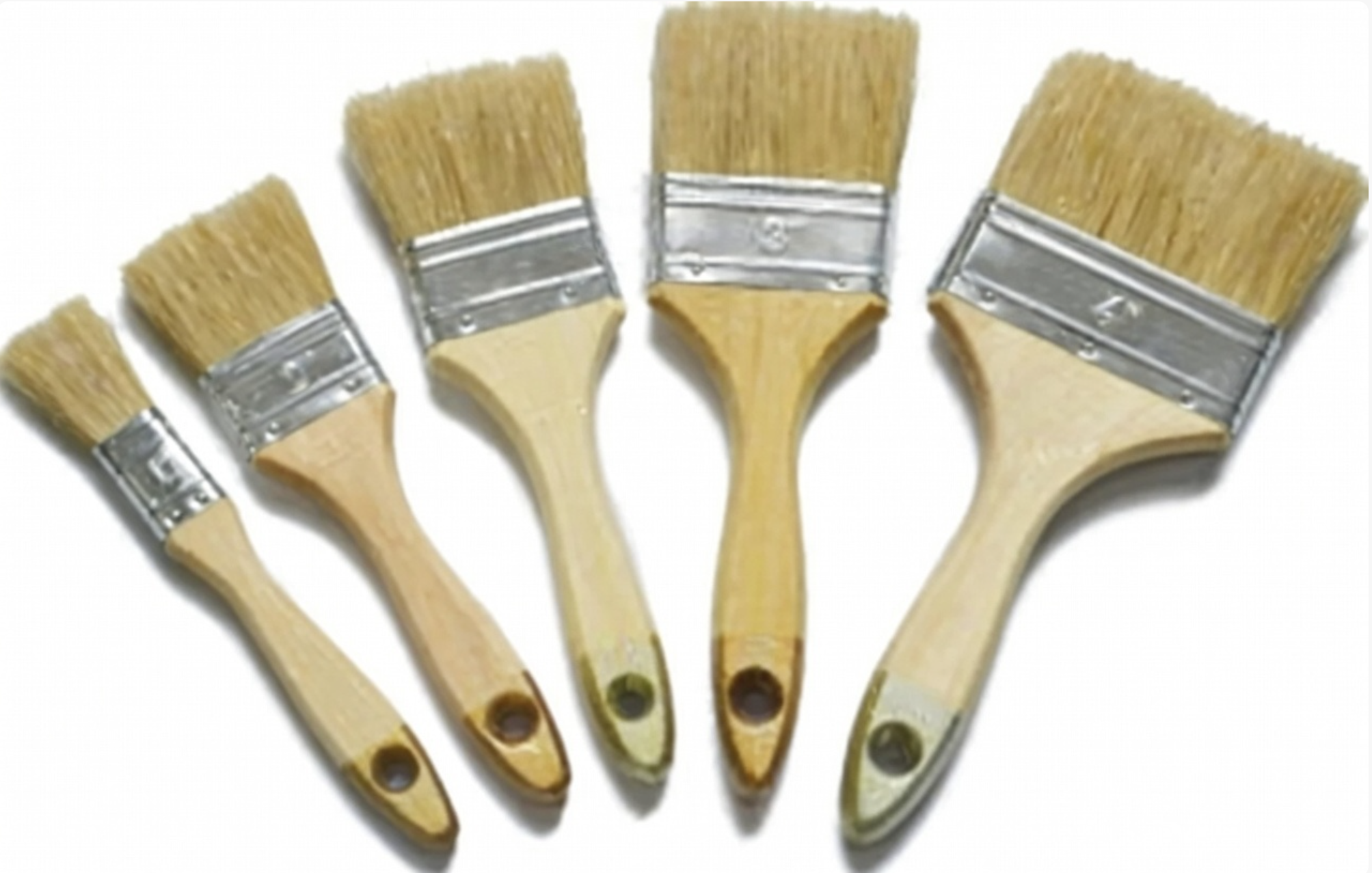 Wooden handle paint brush for Iraq market