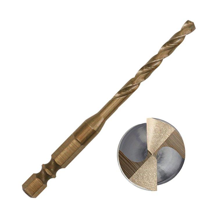 Japanese Type Double R Impact Hex Shank HSS Cobalt Drill Bit
