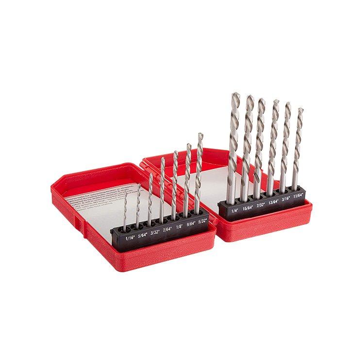 13Pcs HSS Left Hand Drill Bit for Metal Drilling