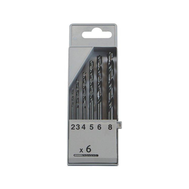 6Pcs Metric DIN338 Black Oxide HSS Drill Bits Set