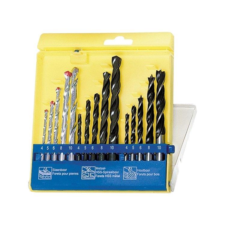 15Pcs Metric CombinationDrill Bit Set in Plastic Box