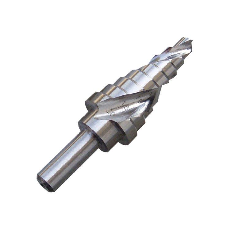 Metric Size Round Shank Spiral Flute HSS Step Drill
