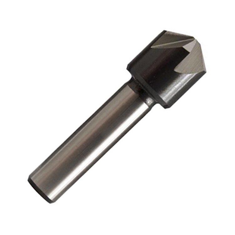 Cylindrical Shank 120 Degree 5 Flute HSS Countersink Drill Bit