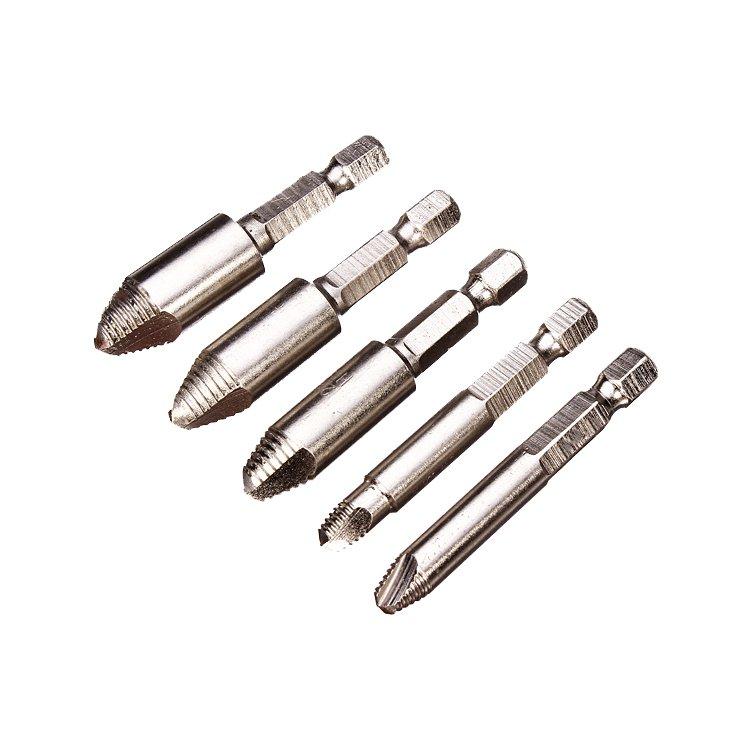 5Pcs Broken Damaged Screw Extractor and Remover Set