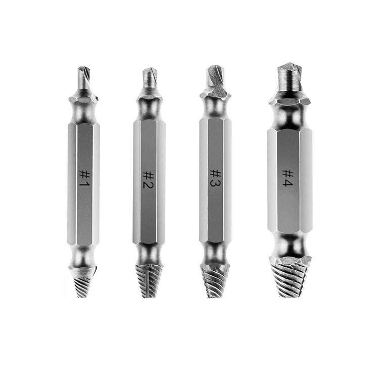 4Pcs Speed Out Damaged Broken Screw Extractor and Remover Set