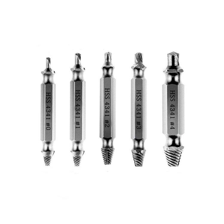 Hot Sale 5Pcs HSS Damaged Broken Screw Extractor Set