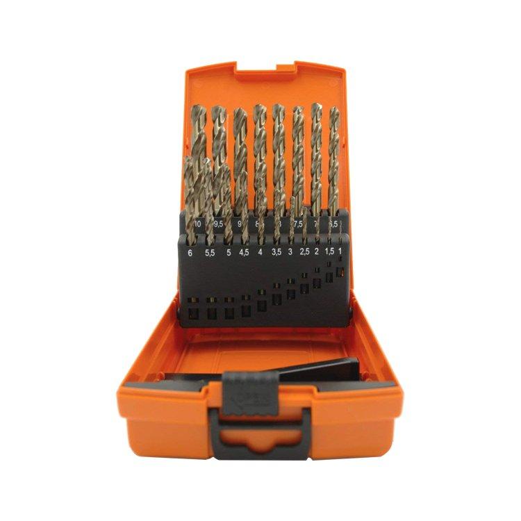19Pcs Metric Fully Ground Cobalt HSS Drill Bits Set