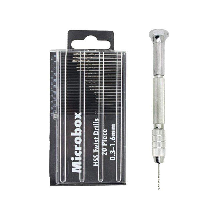 21Pcs Metric HSS Small Mini Micro Drill Bits Set