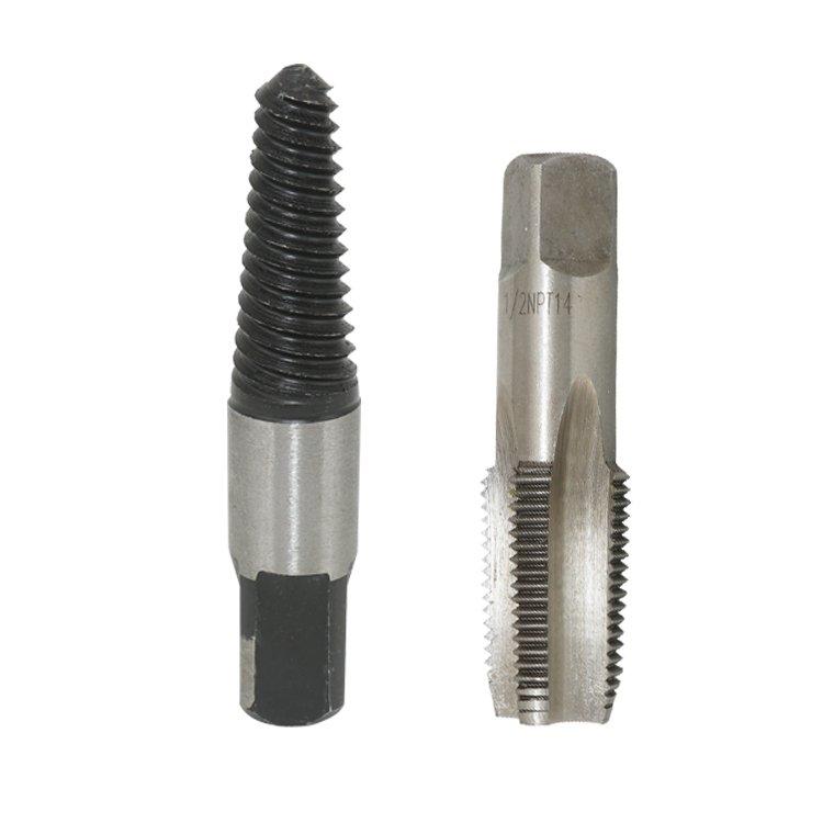 2Pcs Comnination 1/2ï¼ NPT14 Tap Damaged Screw Extractor Set