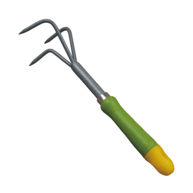 Hand cultivator
Carbon steel head,powder coated
Plastic handle