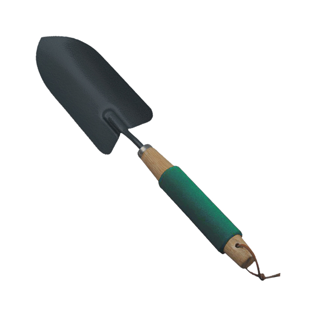 Trowel
Carbon steel head
Wooden handle w/foam grip