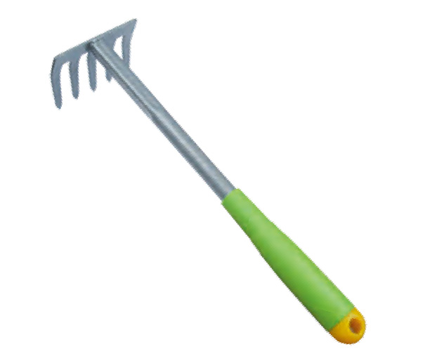 5 lines rake
Carbon steel head,powder coated
Plastic handle