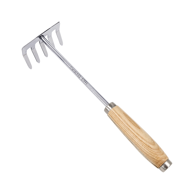Hand rake
Stainless steel head
Wooden handle
