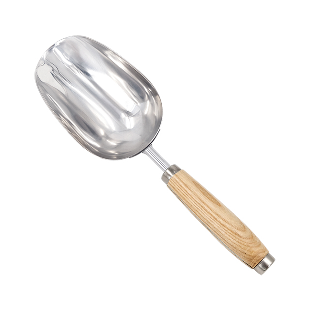 Hand scosp
Stainless steel head
Wooden handle