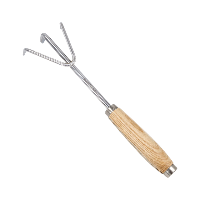 Hand cultivator
Stainless steel head
Wooden handle