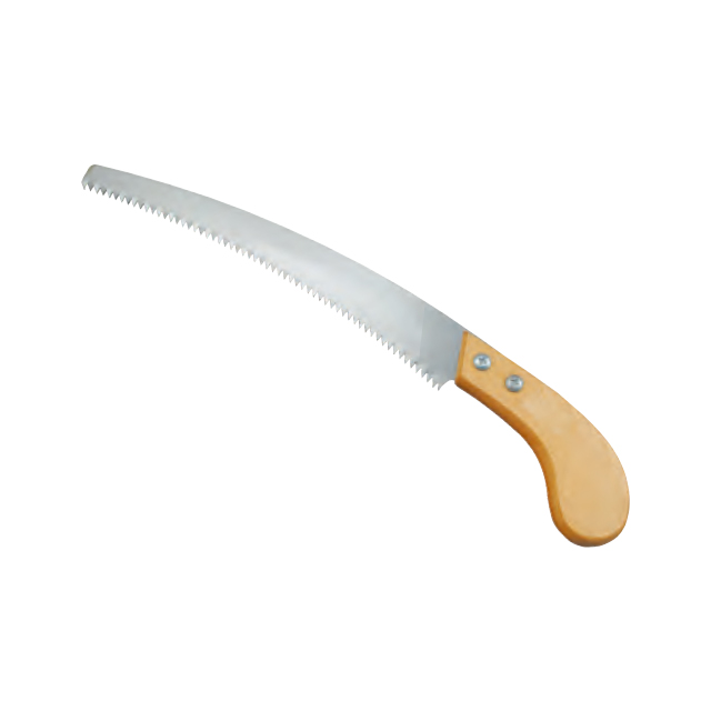 Hand saw.
Durable high carbon steel blade.
Wooden handle.