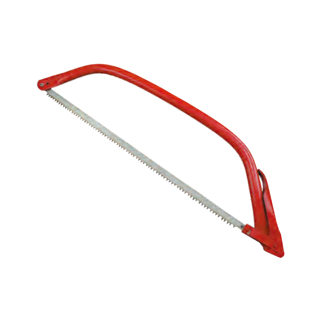Bow saw.
Steel tube frame.
Durable high carbon steel blade.