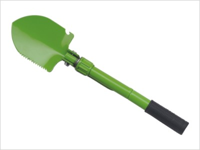 Folding shovel
Carbon steel head,powder coated
Plastic grip