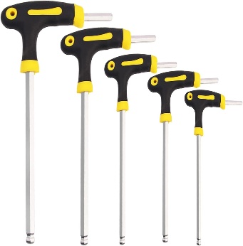 Measuring ground whea5 PCS Hex T Handle Setel