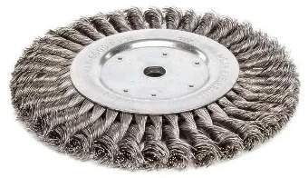 Twisted Stainless Steel Wire Wheel Brush with Round Hole