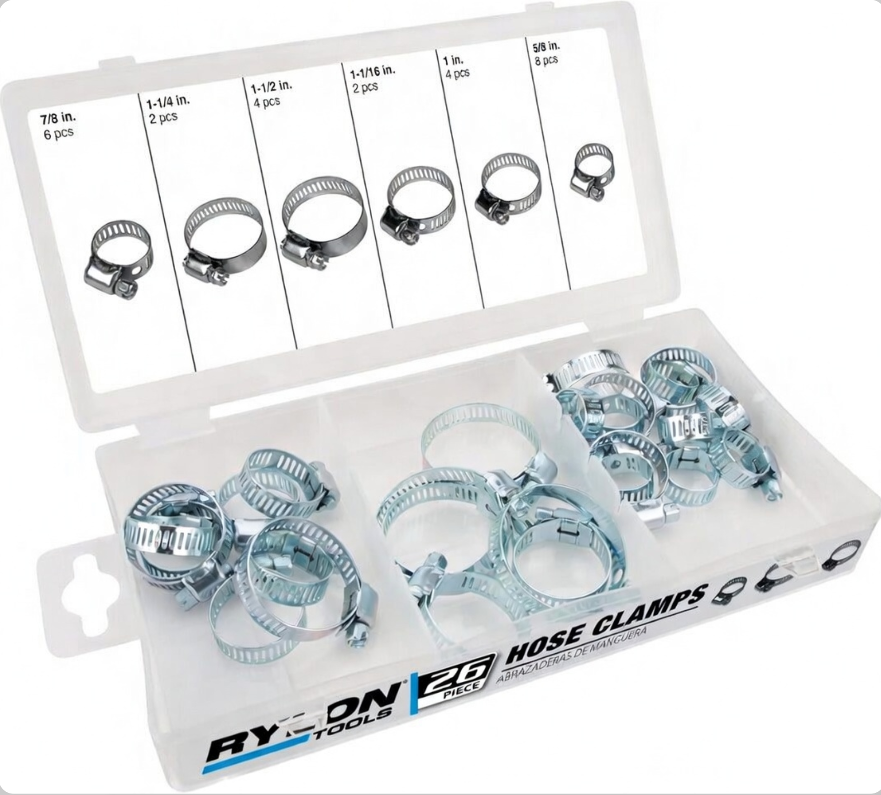 Hose Clamp 26pcs