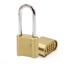 4-digit brass combination padlock