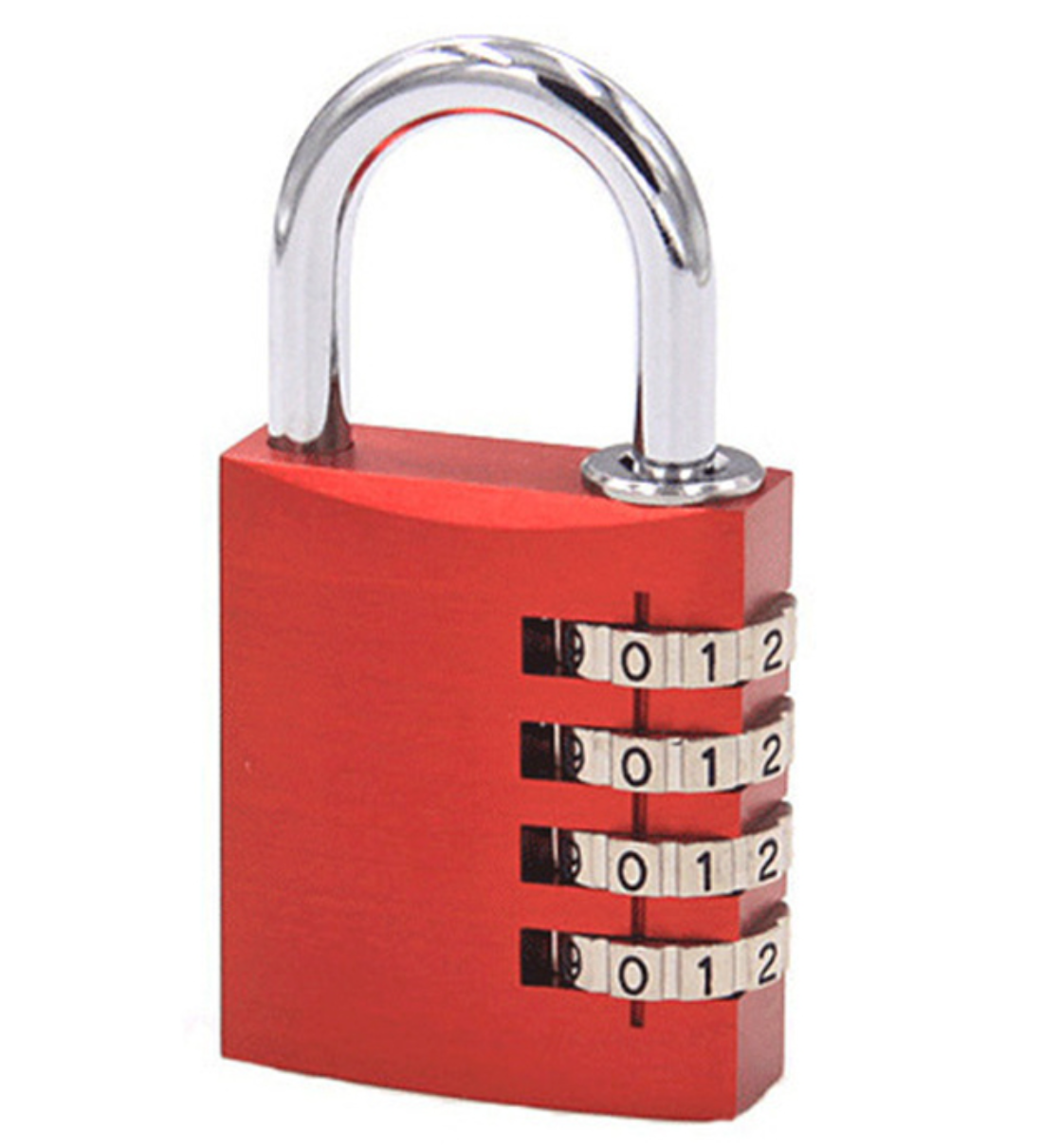 4-digit brass combination padlock