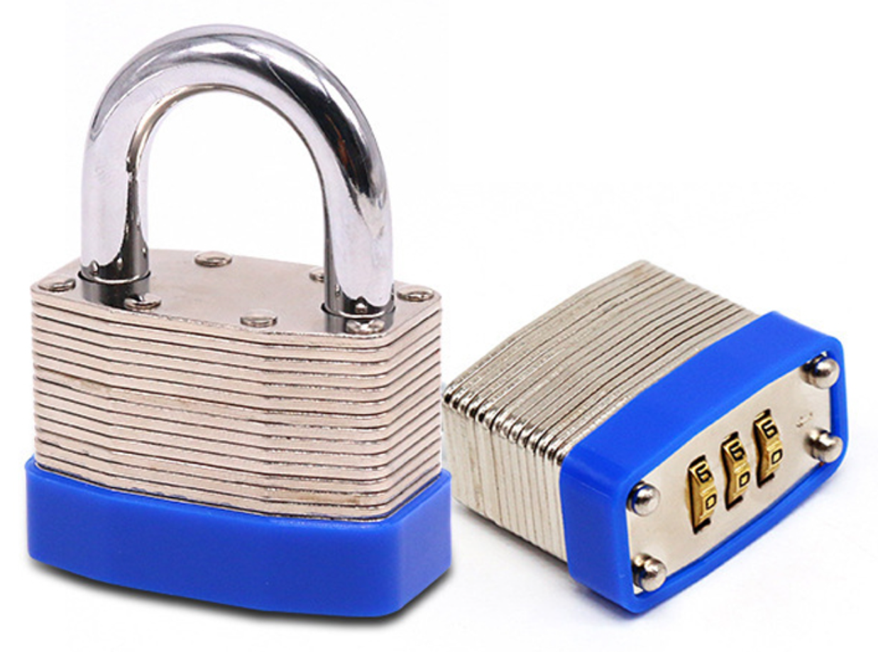 laminated metal combination padlock,
