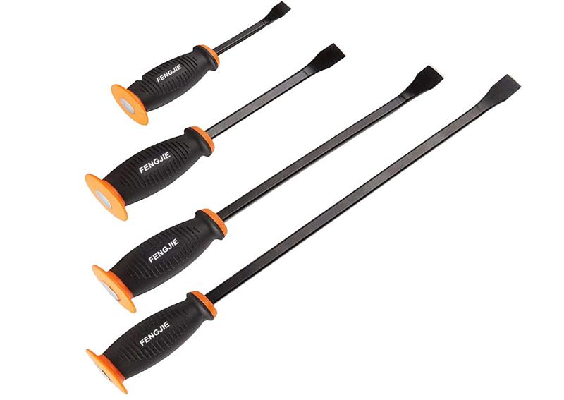 4pcs Pry Bar Set With Strike Cap Handle