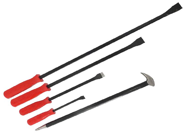 5pcs Pry Bar Set With Roll Bar