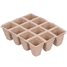 Paper Pulp Plant Tray – 3X4 Square Tray