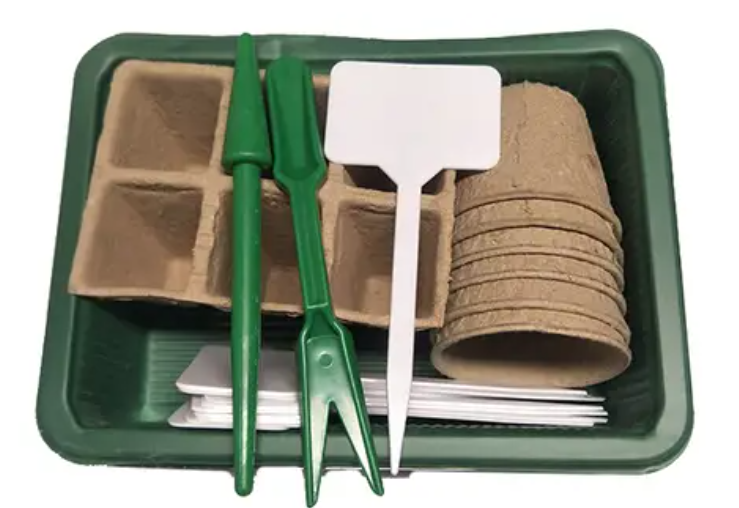 Garden Growing Pots Set Tray Nursery Plug Seed Seedling Plastic Plant Pots