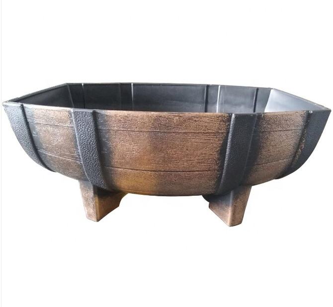 Plastic Half Barrel Planter