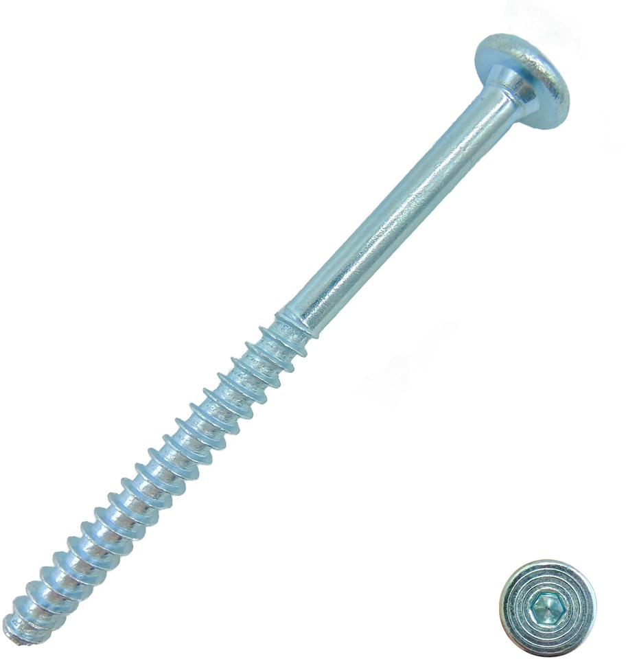 Hex Socket Large Flat Head Confirmat Screw