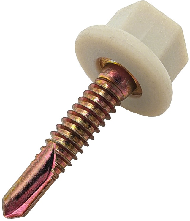 Hex Head Self Drilling Screw With Plastic Cap