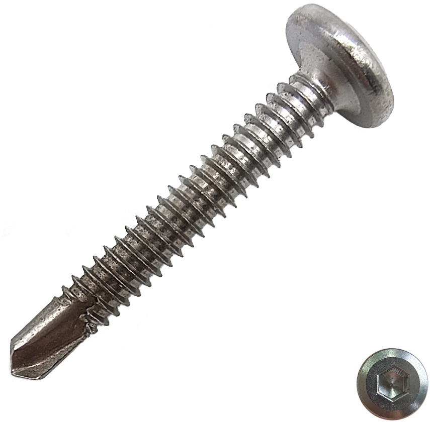 Flat Head Hex Socket Self Drilling Screw