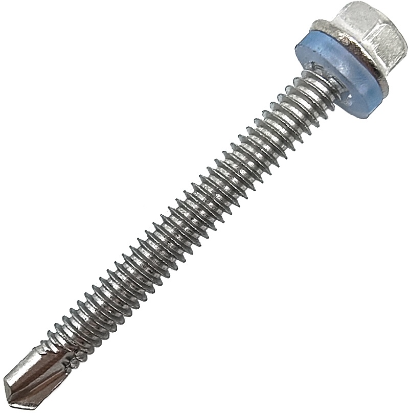 Hex Washer Flange Head Self Drilling Screw With Washer For Roof Building