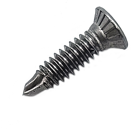 Ss Flat Head With Nibs Square Drvie Self Drilling Screw