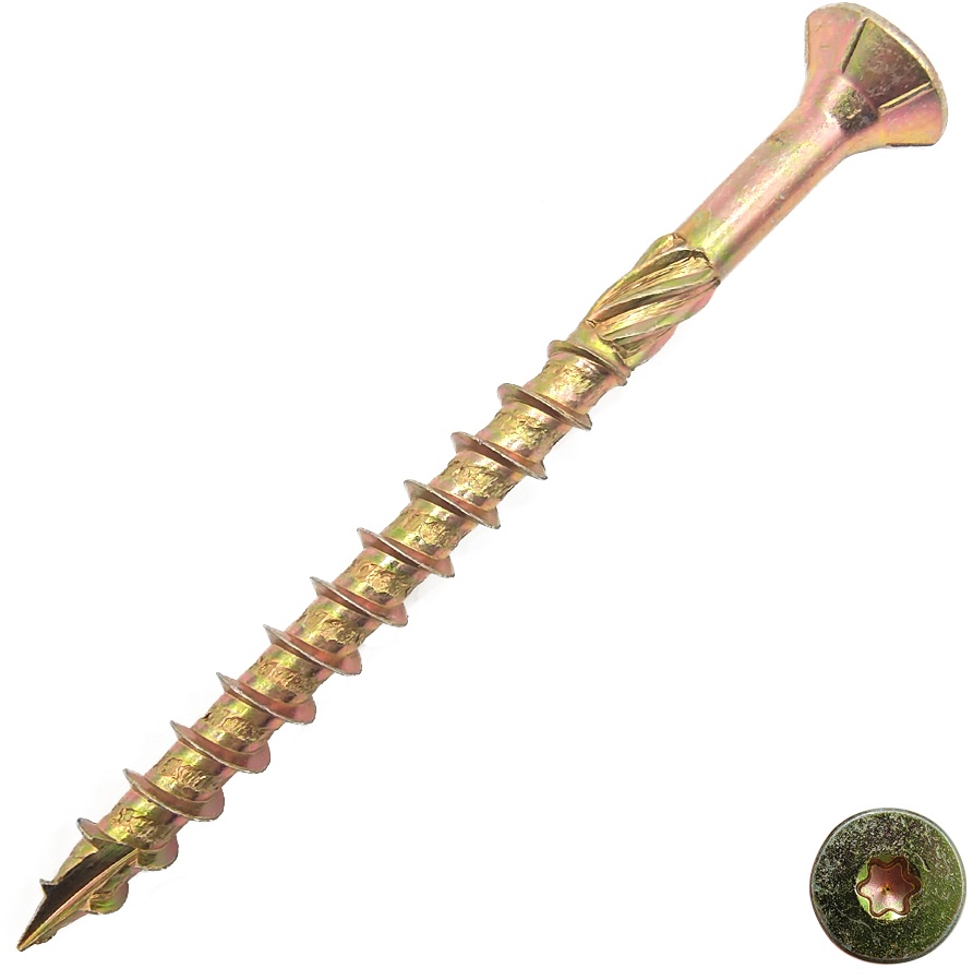 Torx Head Wood Chipboard Timber Screw With Ribs